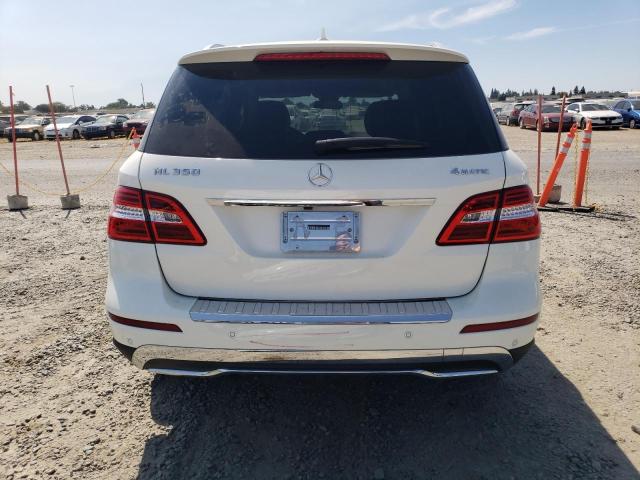 4JGDA5HB5CA052252 - 2012 MERCEDES-BENZ ML 350 4MATIC WHITE photo 6