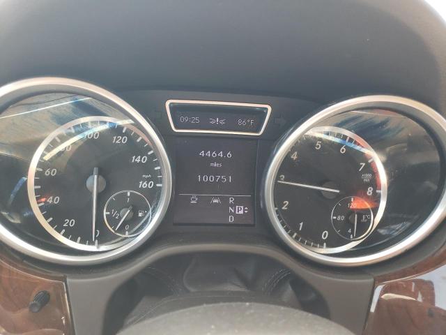 4JGDA5HB5CA052252 - 2012 MERCEDES-BENZ ML 350 4MATIC WHITE photo 9