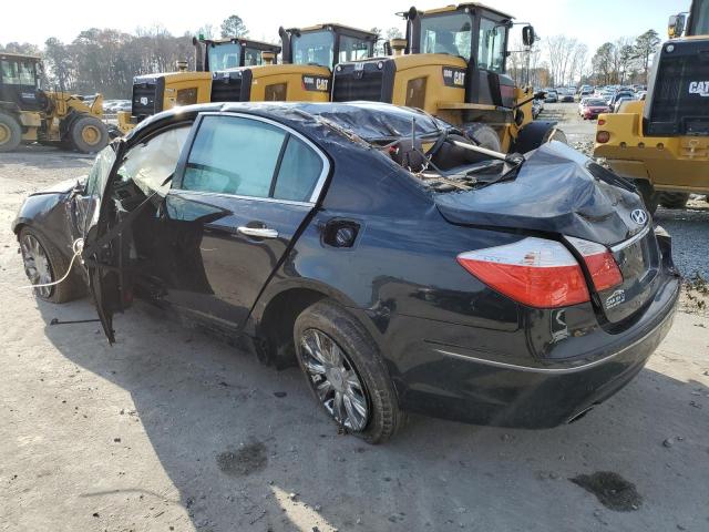 KMHGC46E59U015871 - 2009 HYUNDAI GENESIS 3.8L BLACK photo 2