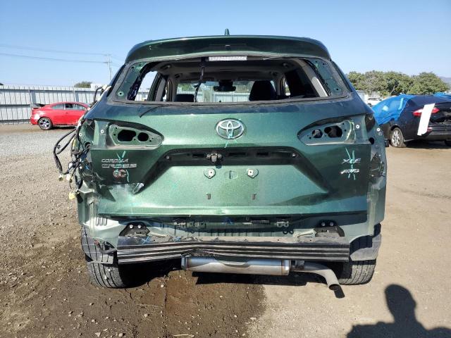 7MUDAABG4NV003542 - 2022 TOYOTA COROLLA CR XLE GREEN photo 6