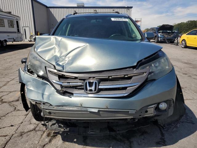 5J6RM4H74CL068285 - 2012 HONDA CR-V EXL TEAL photo 5