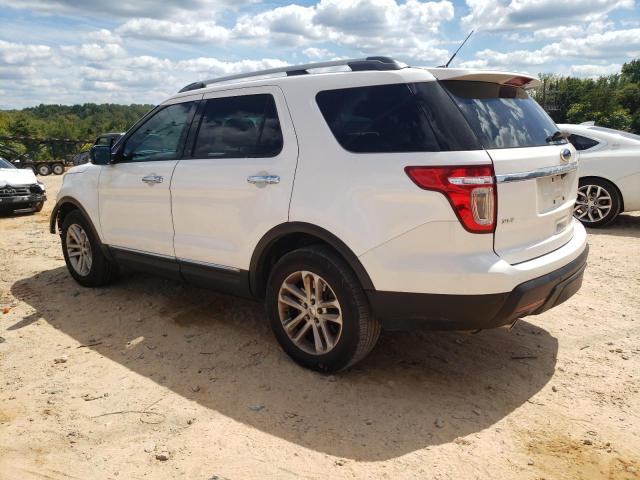 1FM5K7D82EGC10487 - 2014 FORD EXPLORER XLT WHITE photo 2