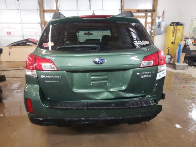 4S4BRBFC0B3328950 - 2011 SUBARU OUTBACK 2.5I PREMIUM GREEN photo 6