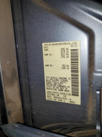 1N4AL2AP7CC104156 - 2012 NISSAN ALTIMA BASE Boz foto 12