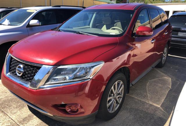 5N1AR2MN7EC728606 - 2014 NISSAN PATHFINDER S RED photo 2