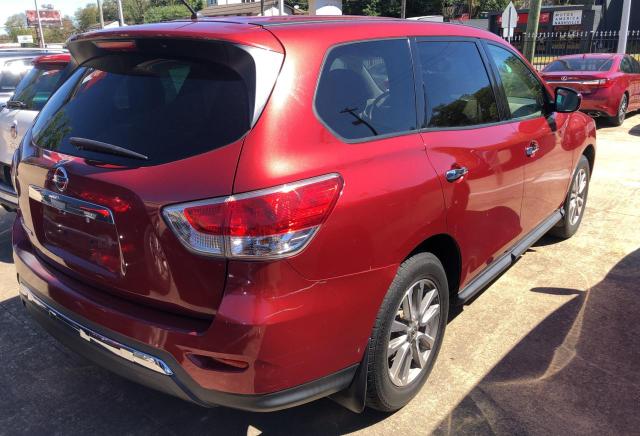 5N1AR2MN7EC728606 - 2014 NISSAN PATHFINDER S RED photo 4