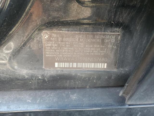 WBAVA37598NL57680 - 2008 BMW 1000 CYCLE I BLACK photo 12