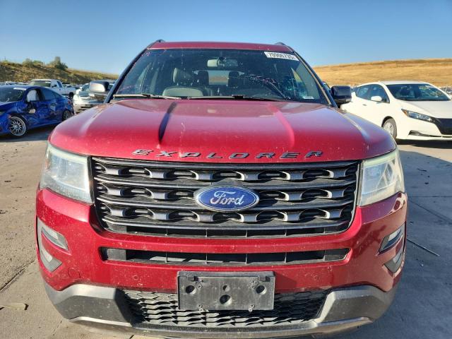 1FM5K8D83HGD03173 - 2017 FORD EXPLORER XLT RED photo 5
