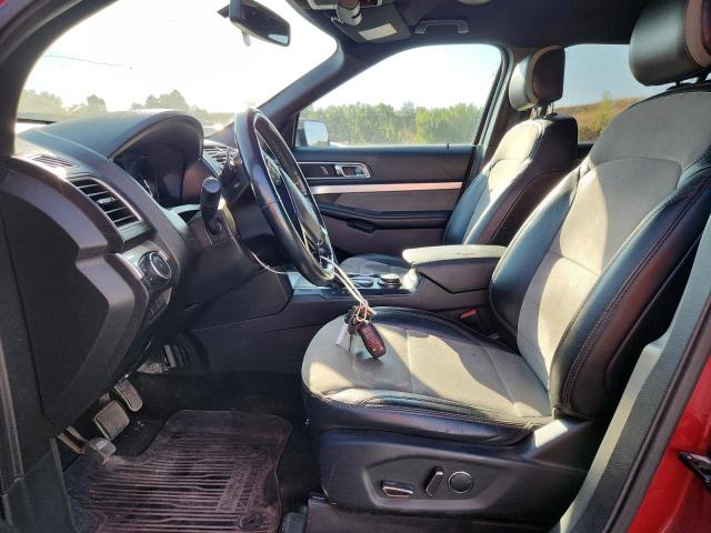 1FM5K8D83HGD03173 - 2017 FORD EXPLORER XLT RED photo 7