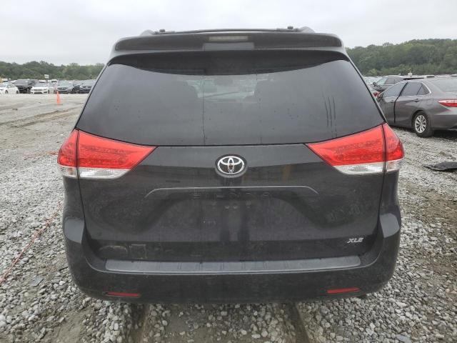 5TDYK3DC6CS214611 - 2012 TOYOTA SIENNA XLE BLACK photo 6