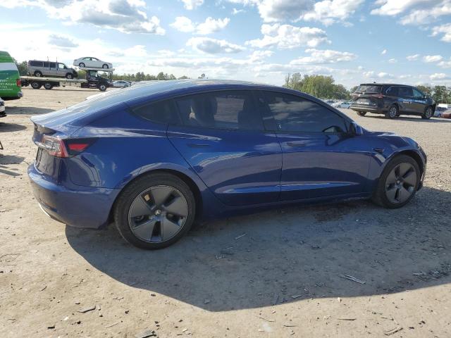5YJ3E1EB5NF101610 - 2022 TESLA MODEL 3 Синій фото 3
