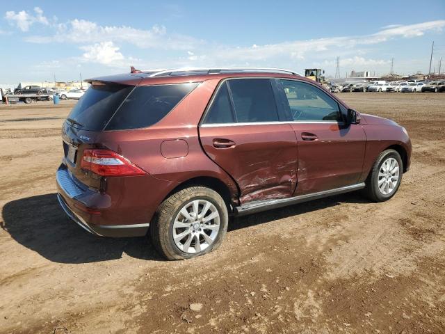 4JGDA0EB5FA494458 - 2015 MERCEDES-BENZ ML 250 BLUETEC MAROON photo 3