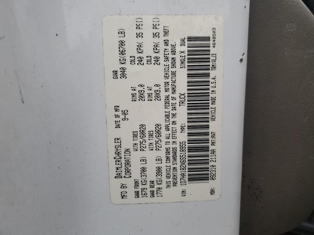 1D7HA182X6S518955 - 2006 DODGE RAM 1500 ST WHITE photo 12