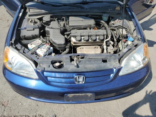 JHMES26732S001293 - 2002 HONDA CIVIC EX 蓝色 照片 11
