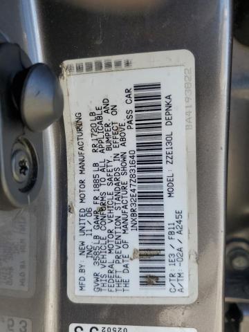 1NXBR32E47Z831640 - 2007 TOYOTA COROLLA CE GRAY photo 13