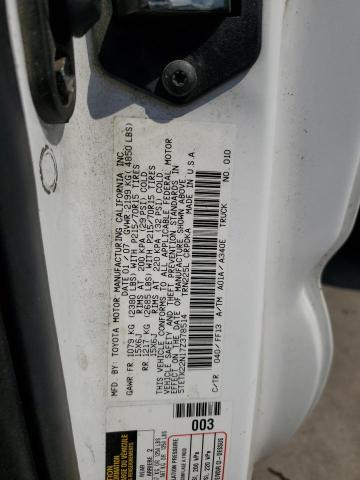 5TETX22N17Z378514 - 2007 TOYOTA TACOMA ACCESS CAB Սպիտակ լուսանկար 12