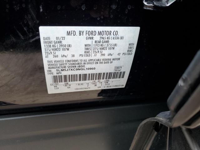 5LM5J7XC9NGL10960 - 2022 LINCOLN AVIATOR RESERVE BLACK photo 13