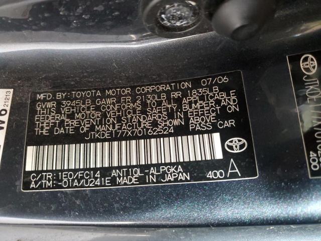 JTKDE177X70162524 - 2007 TOYOTA SCION TC 灰色 照片 12