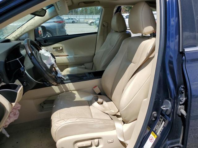 2T2BK1BA0FC313087 - 2015 LEXUS RX 350 BASE BLUE photo 7