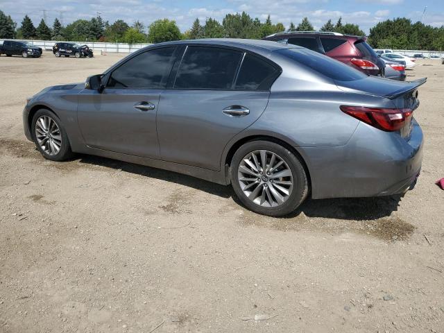 JN1EV7AP6JM356137 - 2018 INFINITI Q50 LUXE GRAY photo 2