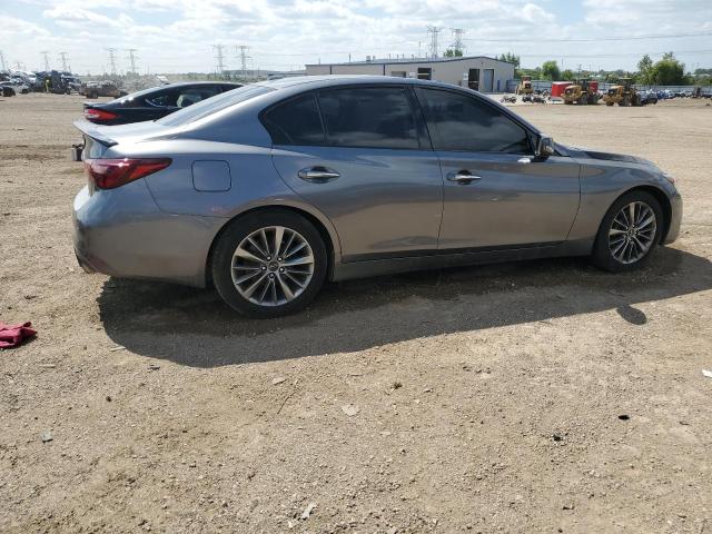 JN1EV7AP6JM356137 - 2018 INFINITI Q50 LUXE GRAY photo 3