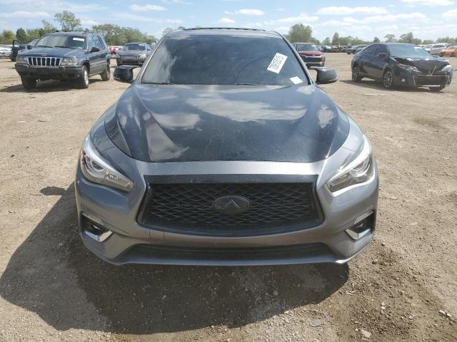 JN1EV7AP6JM356137 - 2018 INFINITI Q50 LUXE GRAY photo 5