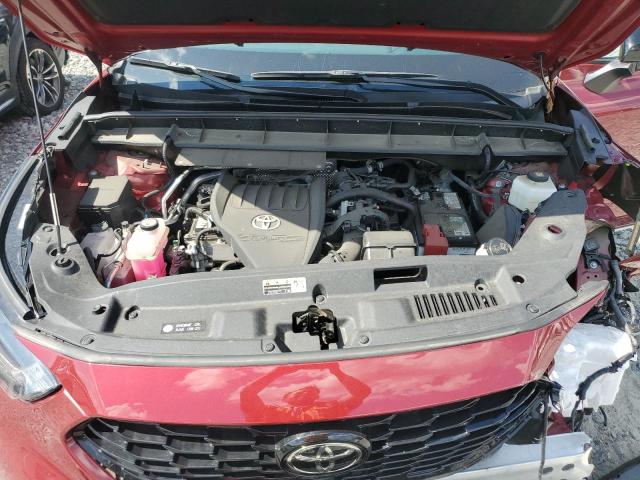 5TDKDRBH0PS008465 - 2023 TOYOTA HIGHLANDER L RED photo 12