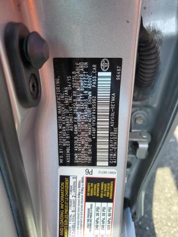 4T4BF1FK8FR495962 - 2015 TOYOTA CAMRY LE SILVER photo 12