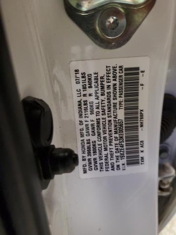 19XZE4F53KE005657 - 2019 HONDA INSIGHT EX WHITE photo 12