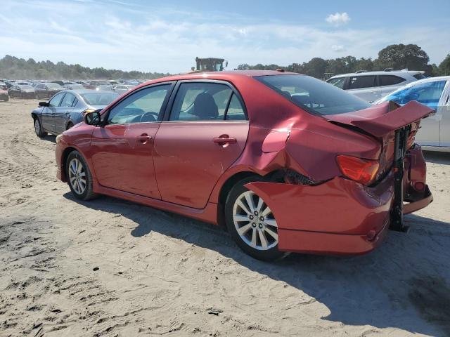 2T1BU40E69C177266 - 2009 TOYOTA COROLLA BASE RED photo 2