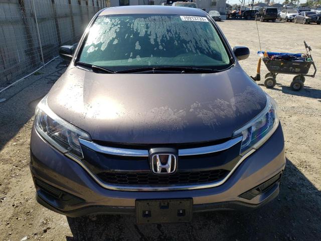 2HKRM3H42GH543416 - 2016 HONDA CR-V SE GRAY photo 5