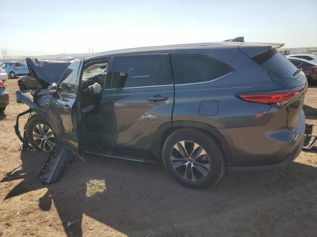 5TDGZRAH7MS064195 - 2021 TOYOTA HIGHLANDER XLE GRAY photo 2