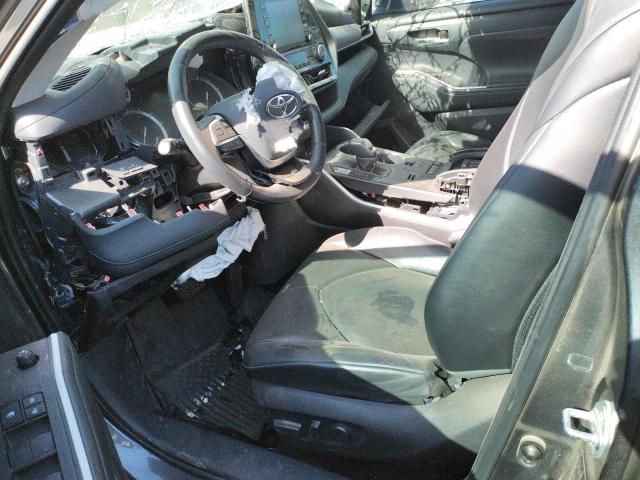 5TDGZRAH7MS064195 - 2021 TOYOTA HIGHLANDER XLE GRAY photo 7