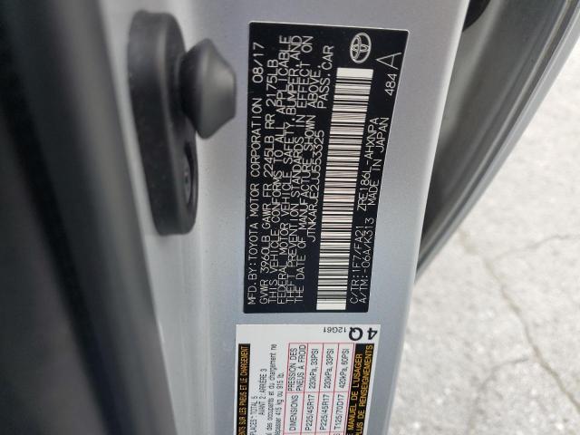 JTNKARJE2JJ553325 - 2018 TOYOTA COROLLA IM SILVER photo 12