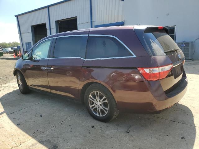 5FNRL5H62CB100126 - 2012 HONDA ODYSSEY EXL RED photo 2