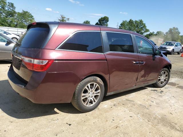 5FNRL5H62CB100126 - 2012 HONDA ODYSSEY EXL RED photo 3