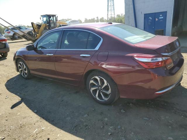 1HGCR2F82GA060119 - 2016 HONDA ACCORD EXL BURGUNDY photo 2