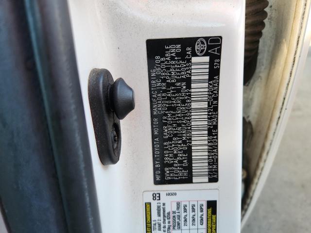 2T1BU40E69C068712 - 2009 TOYOTA COROLLA BASE Ağ foto 12