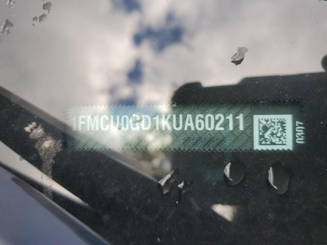 1FMCU0GD1KUA60211 - 2019 FORD ESCAPE SE Plata foto 13