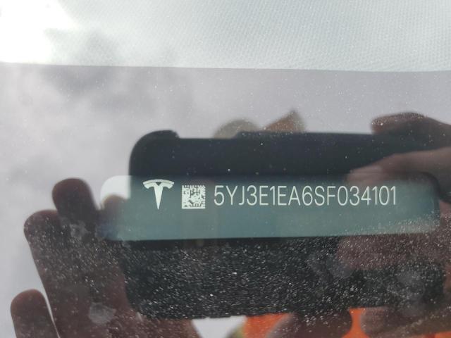 5YJ3E1EA6SF034101 - 2025 TESLA MODEL 3 თეთრი ფოტო 13