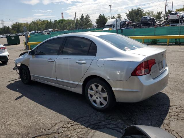 1HGFA16578L071014 - 2008 HONDA CIVIC LX SILVER photo 2