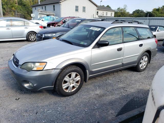 4S4BP61C357391543 - 2005 SUBARU LEGACY OUTBACK 2.5I SILVER photo 1