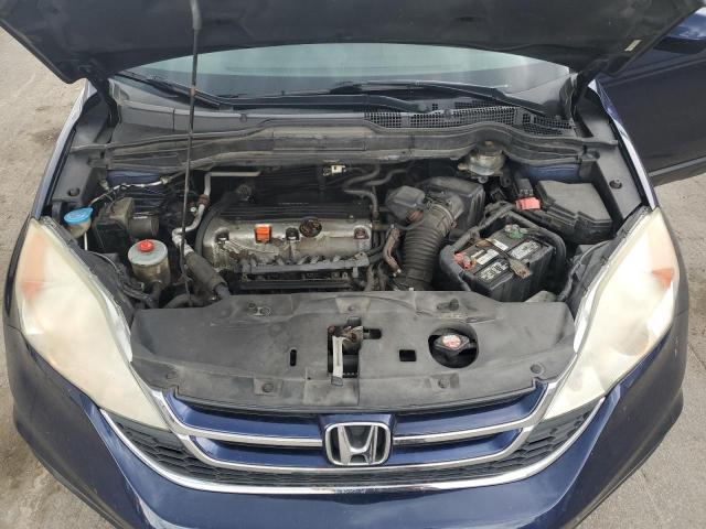 5J6RE4H75BL100432 - 2011 HONDA CR-V EXL BLUE photo 12