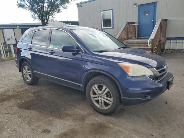 5J6RE4H75BL100432 - 2011 HONDA CR-V EXL BLUE photo 4