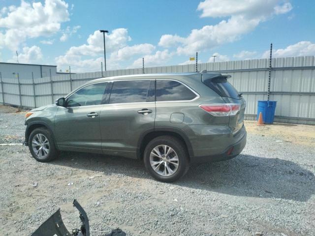 5TDKKRFH2FS046889 - 2015 TOYOTA HIGHLANDER XLE أخضر صورة 2
