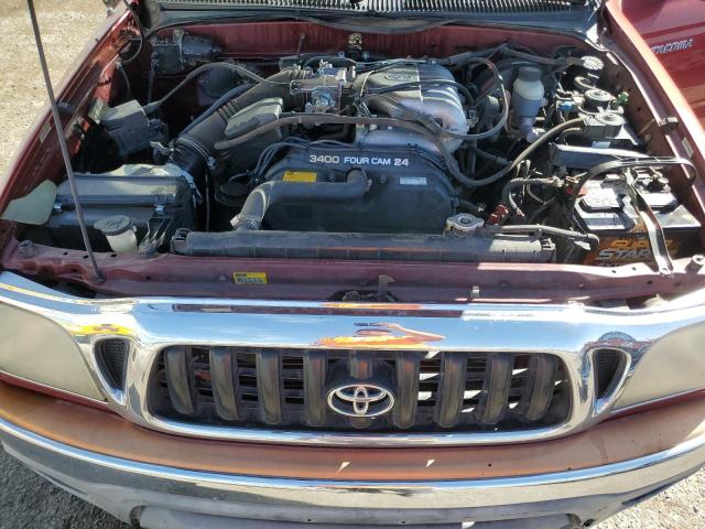 5TESN92N81Z730358 - 2001 TOYOTA TACOMA XTRACAB PRERUNNER წითელი ფოტო 11