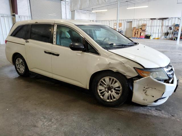 5FNRL5H29EB008110 - 2014 HONDA ODYSSEY LX WHITE photo 4