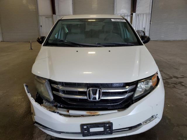 5FNRL5H29EB008110 - 2014 HONDA ODYSSEY LX WHITE photo 5