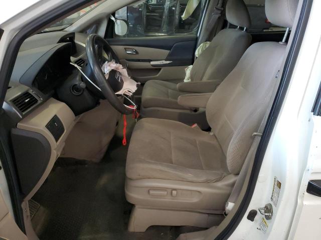 5FNRL5H29EB008110 - 2014 HONDA ODYSSEY LX WHITE photo 7