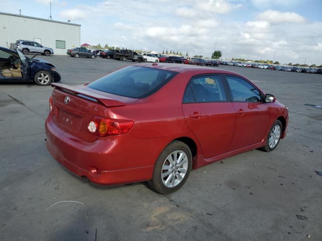 2T1BU4EE5AC481279 - 2010 TOYOTA COROLLA BASE RED photo 3